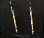 Heishe on sterling silver French wires